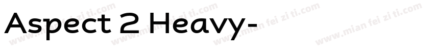 Aspect 2 Heavy字体转换